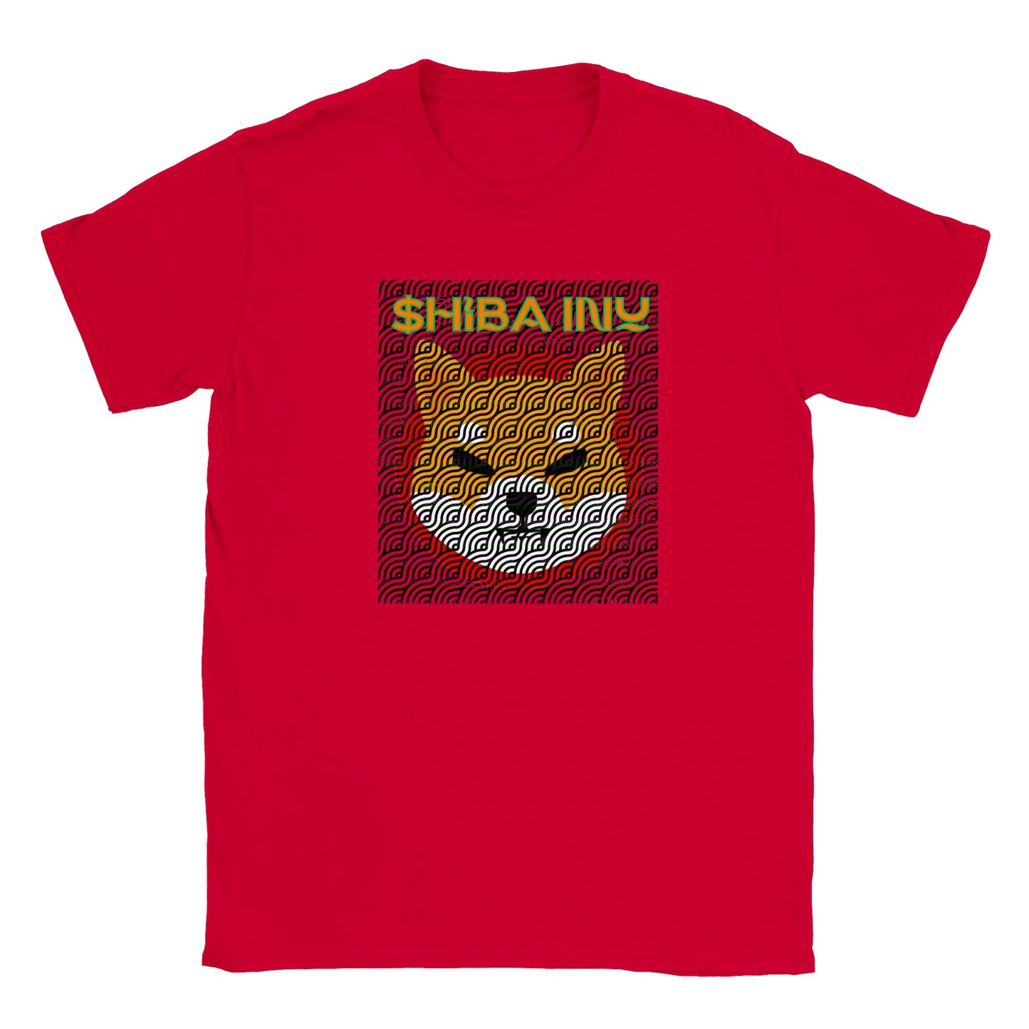 $hiba Inu Texture Classic Crewneck T-shirt