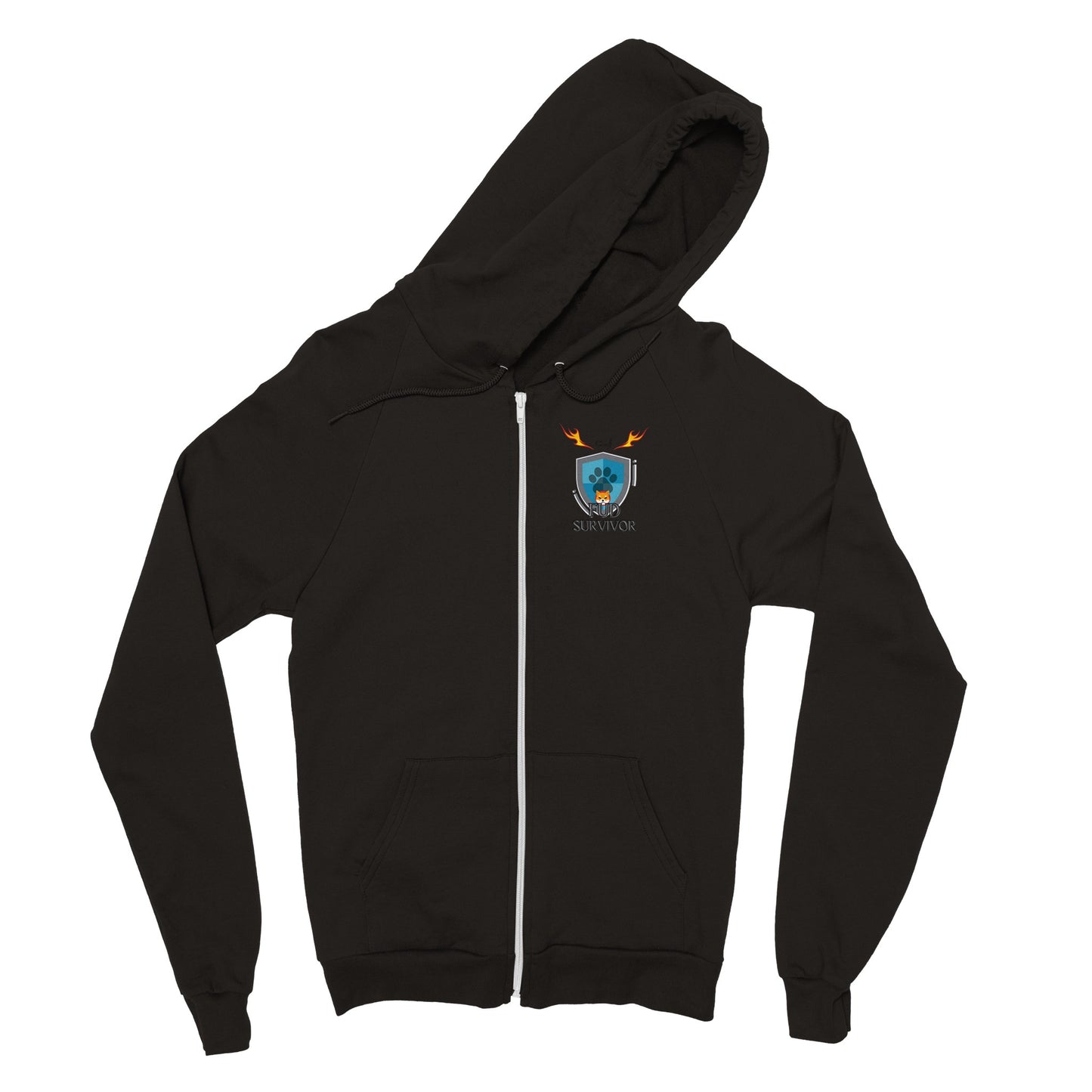 Fud Survirvor by Calven J Classic Unisex Zip Hoodie