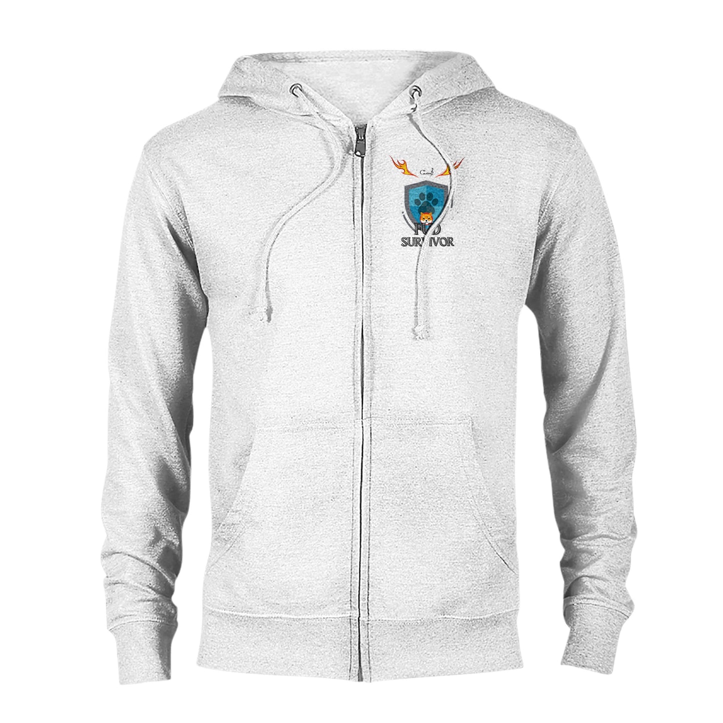 Fud Survirvor by Calven J Classic Unisex Zip Hoodie