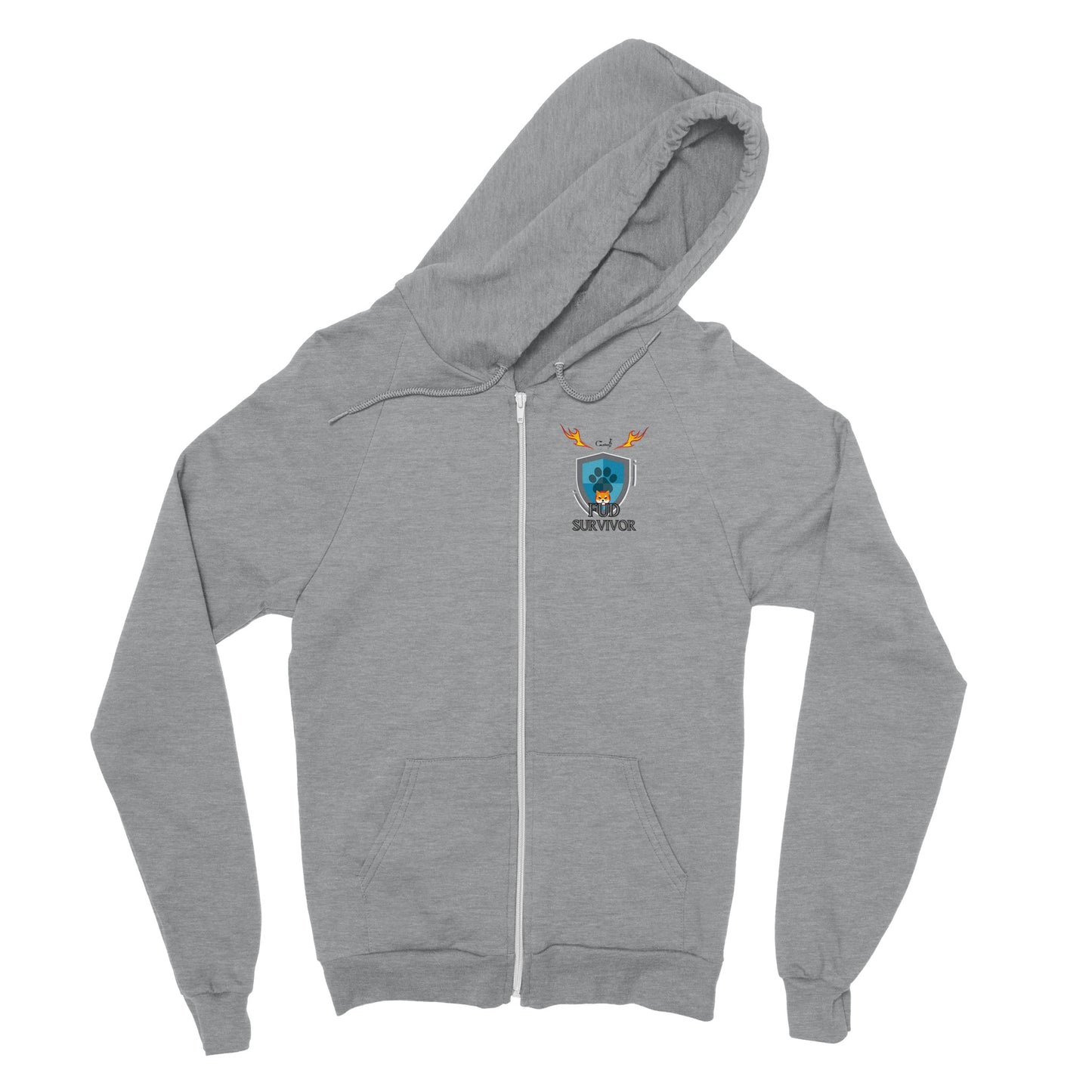 Fud Survirvor by Calven J Classic Unisex Zip Hoodie