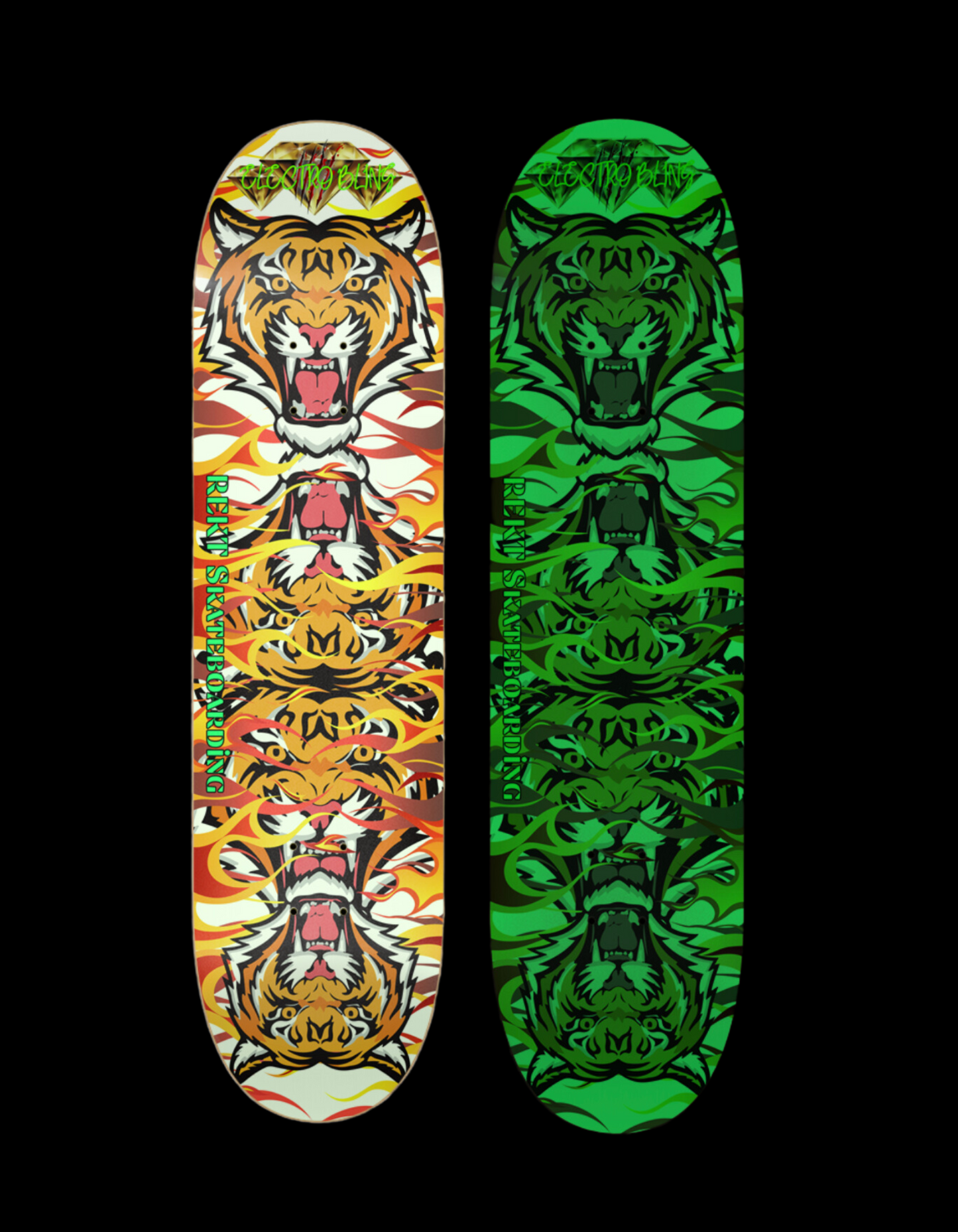 Tiger Bling Skateboard