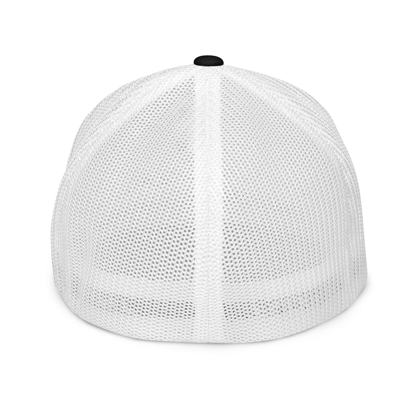 REKT Skateboarding White Label Closed-back Flex-fit Trucker Cap