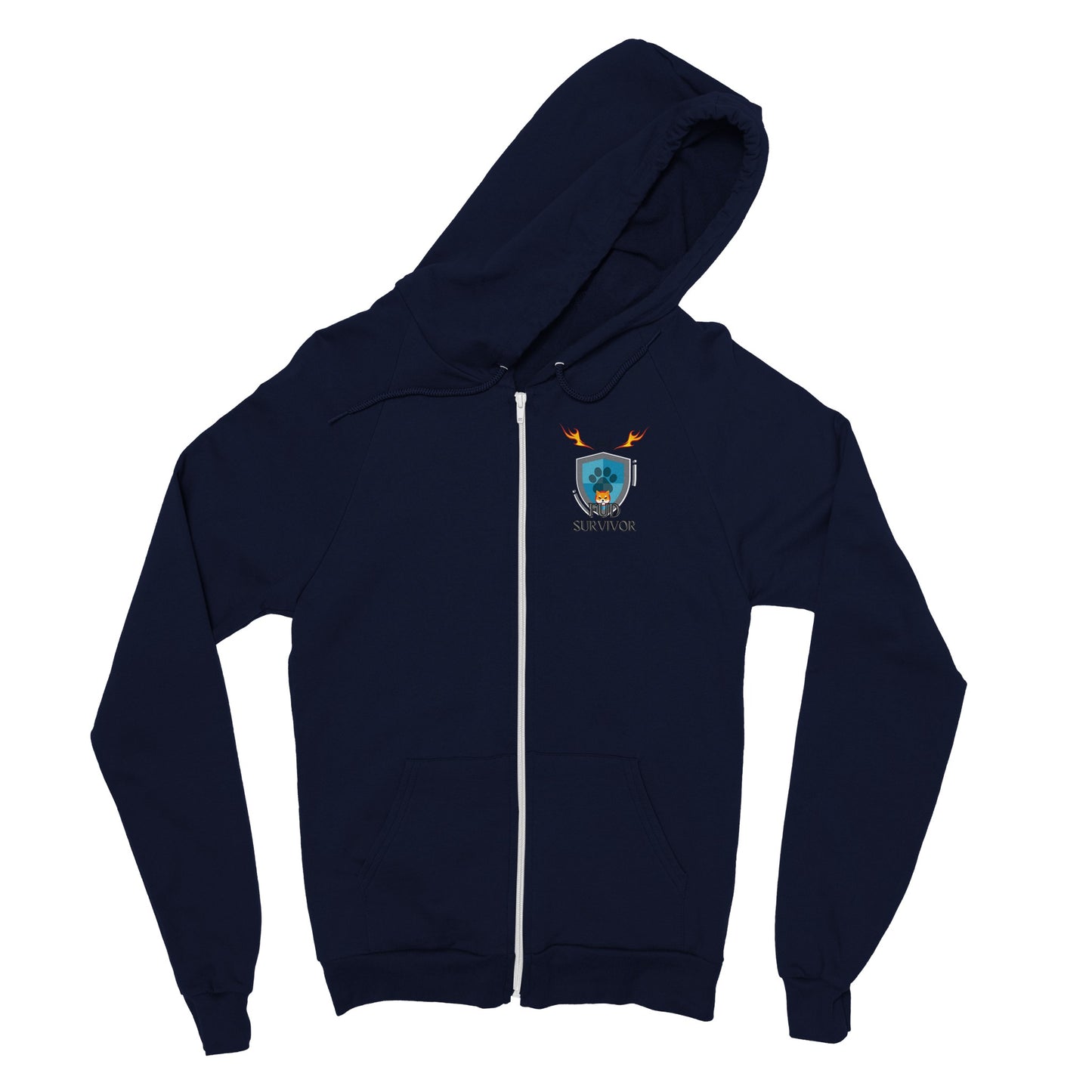 Fud Survirvor by Calven J Classic Unisex Zip Hoodie