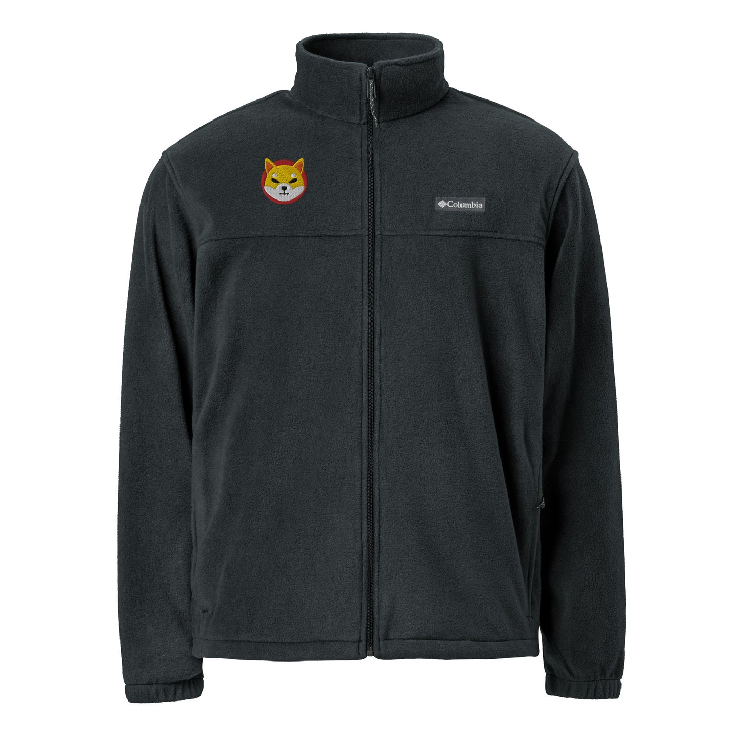 Columbia Brand Shiba Inu Embroidered Unisex Fleece Jacket