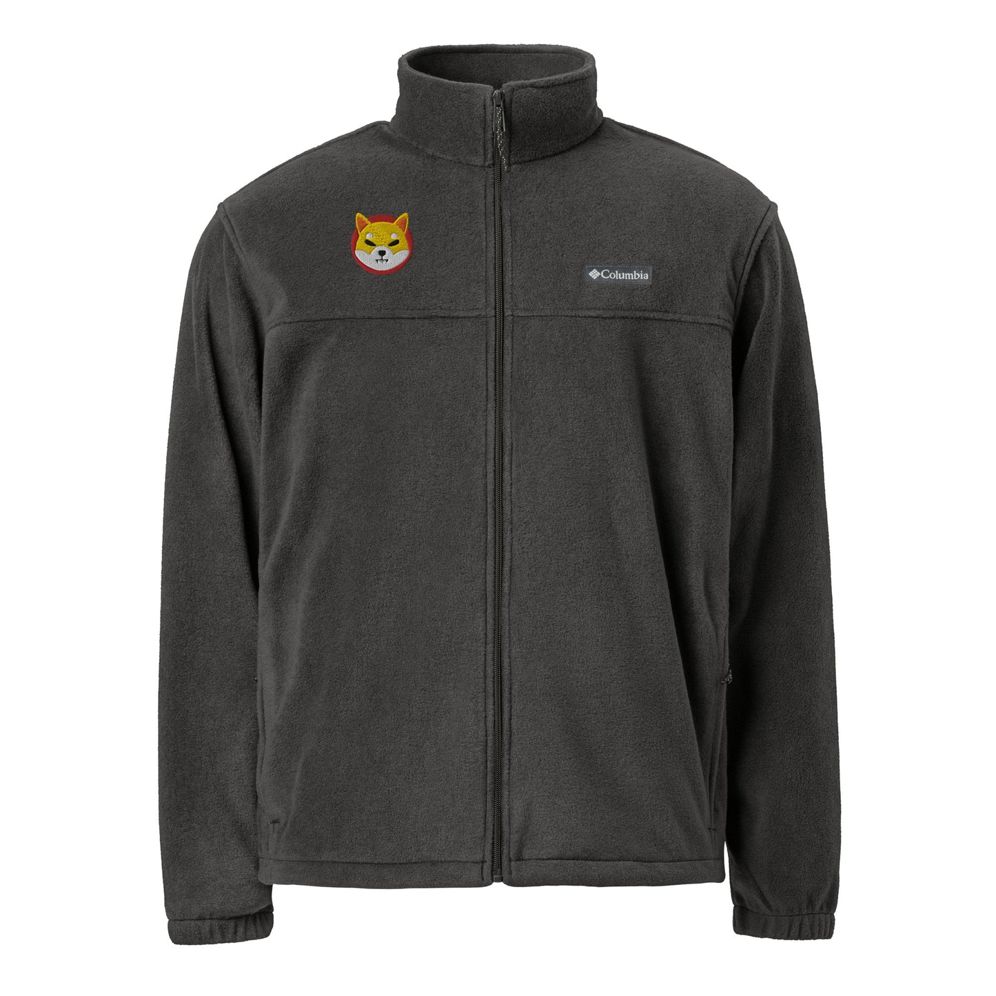 Columbia Brand Shiba Inu Embroidered Unisex Fleece Jacket