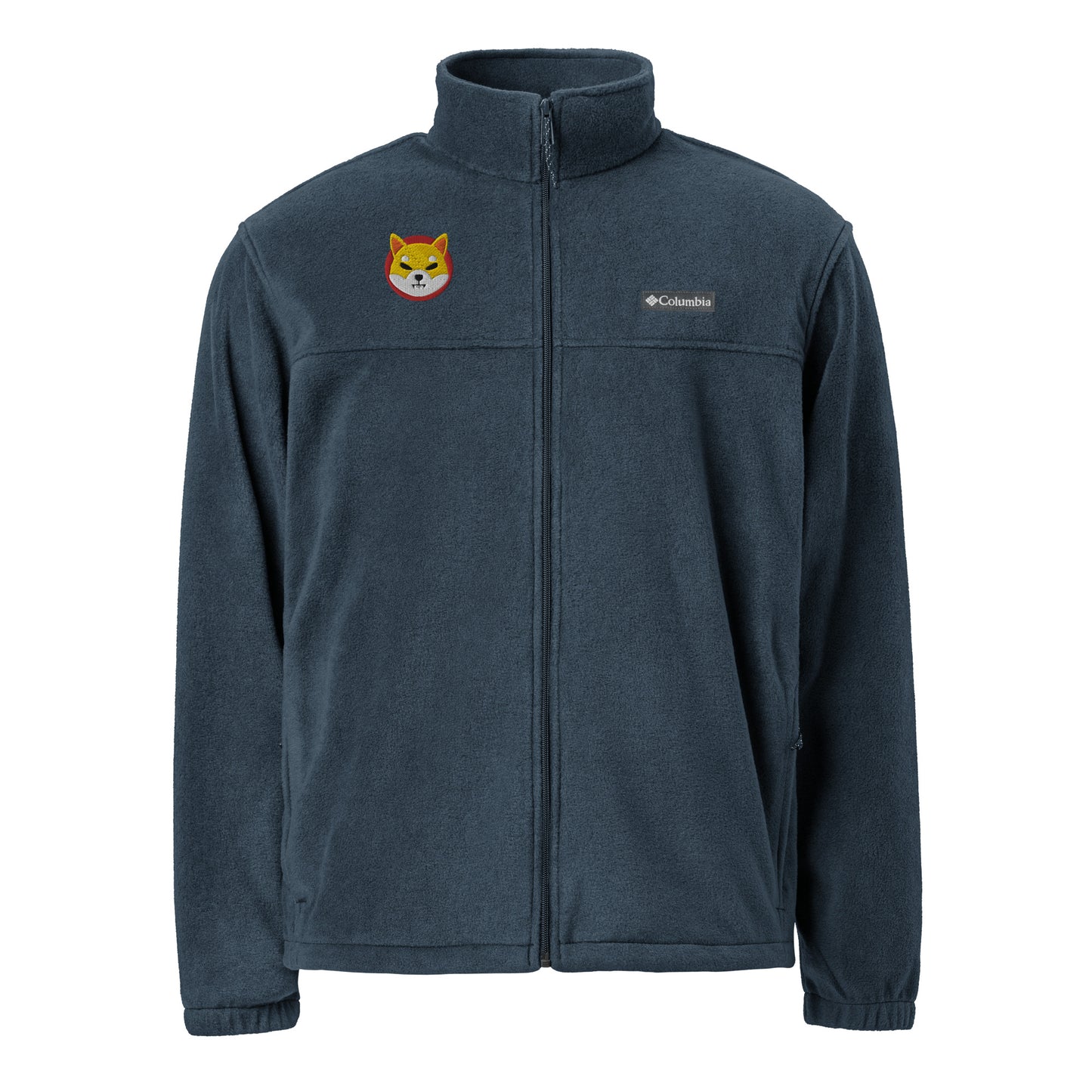Columbia Brand Shiba Inu Embroidered Unisex Fleece Jacket