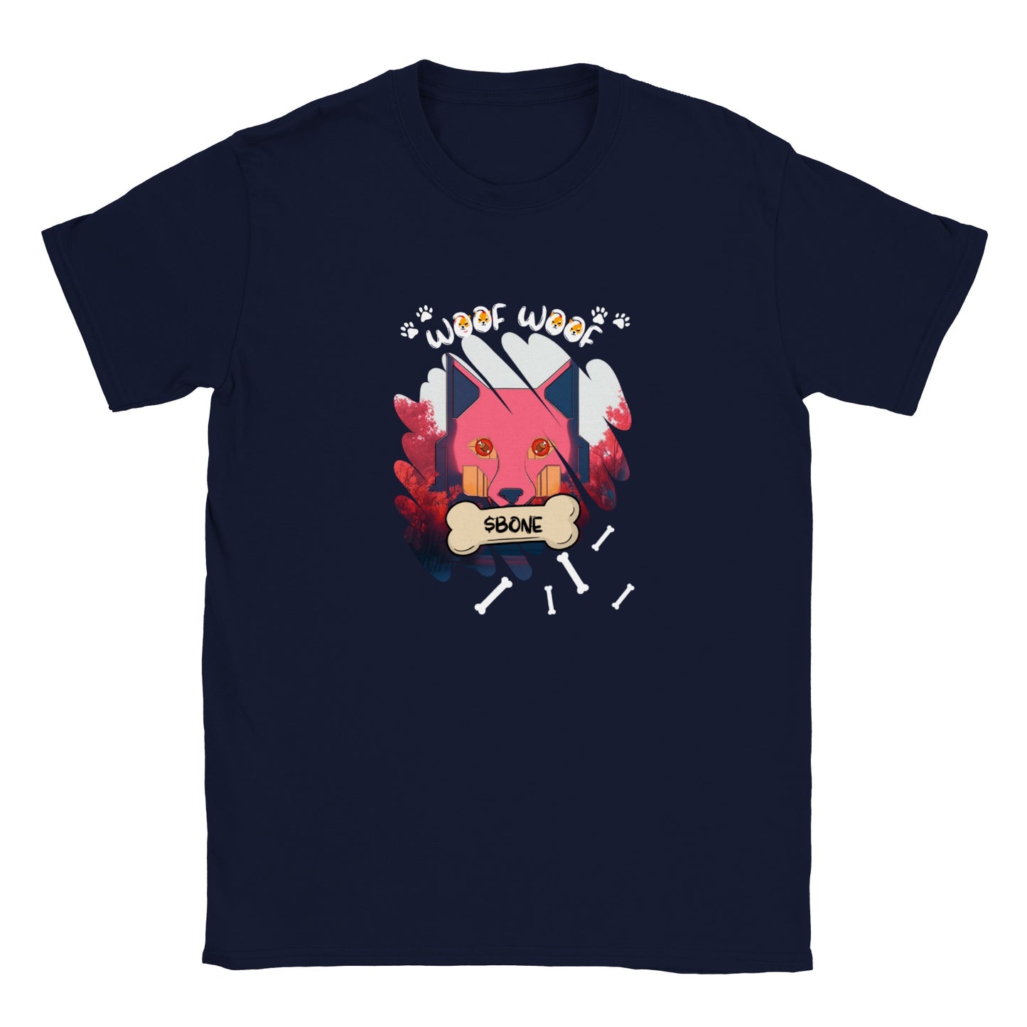 Woof Woof Bone Classic Unisex Crewneck T-shirt