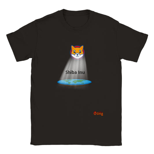 Shiba Inu Flat Earth Classic Crewneck T-shirt