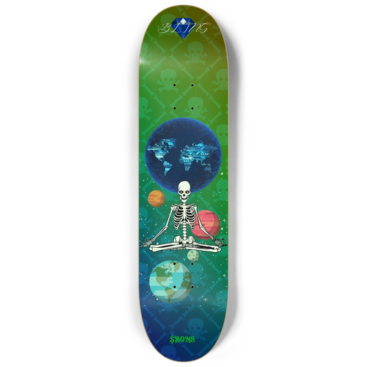 Bone Crypto Inspired Custom Skateboard