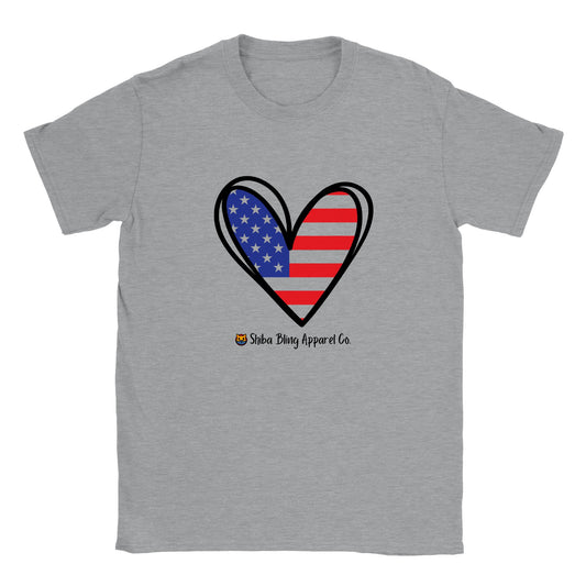 Shiba Love USA Classic Crewneck T-shirt