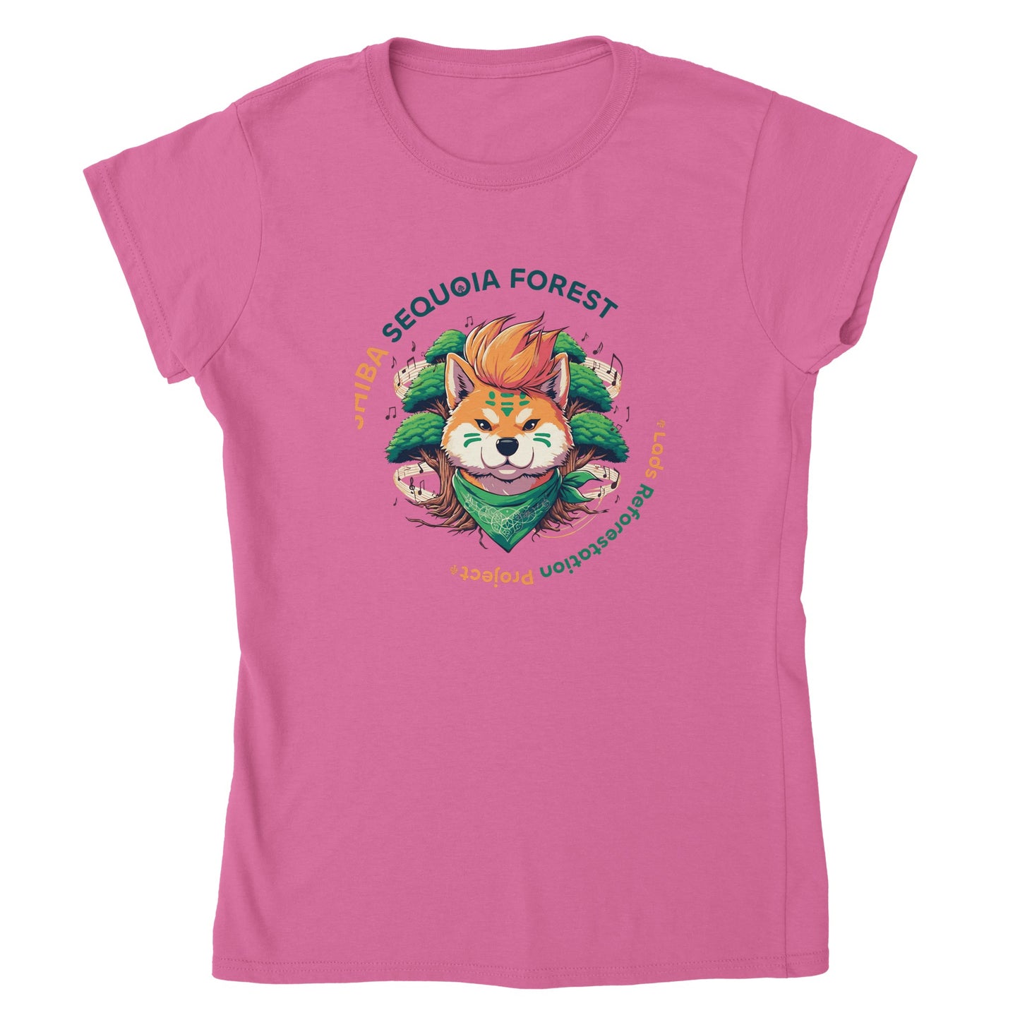 Shiba Sequoia Forest Classic Womens Crewneck T-shirt