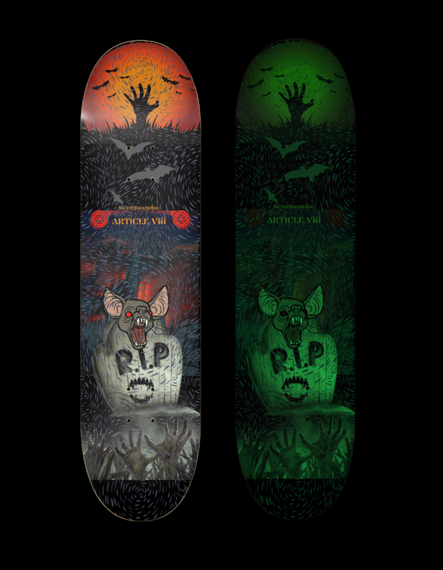 RIP Grave Yard Article VIII Skateboard