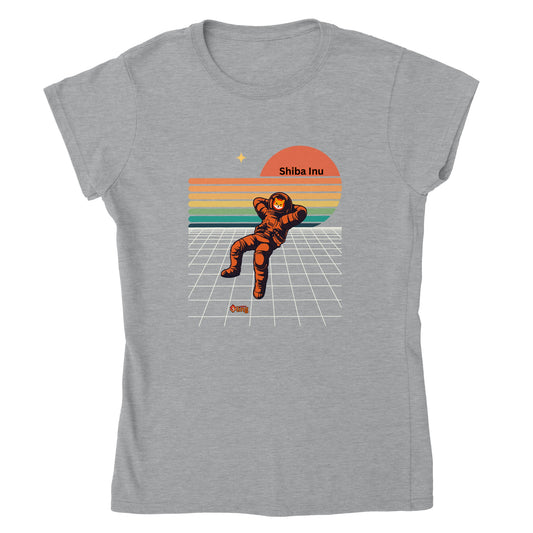 Shiba NASA Classic Womens Crewneck T-shirt