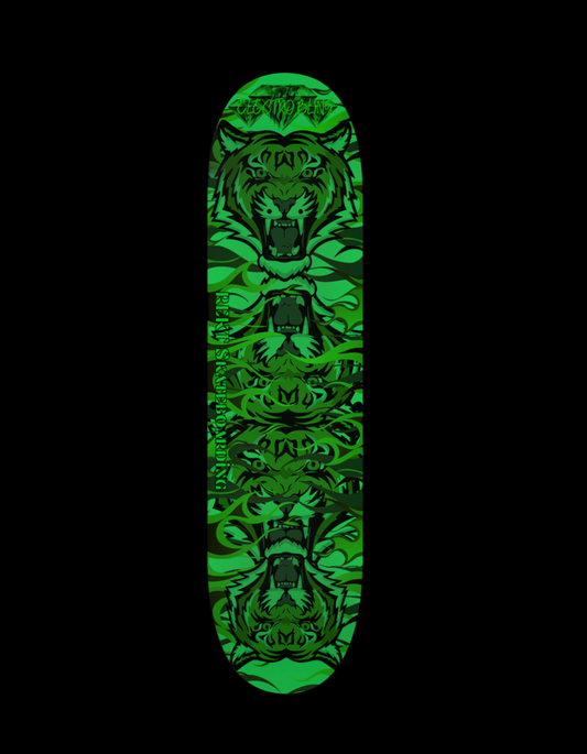 Tiger Bling Skateboard (Glow in the dark)