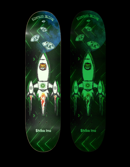 Rocket Shib Skateboard by Bling Skateboards