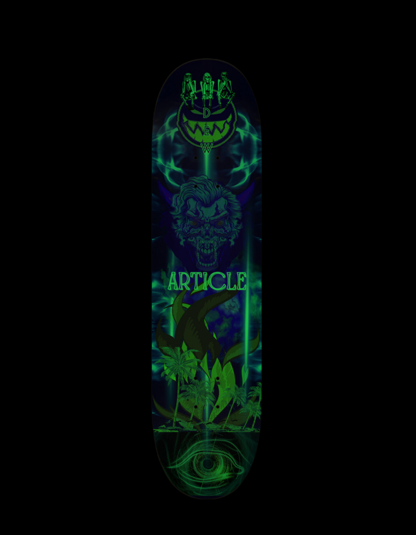 Hawaiian Nightmare Skateboard