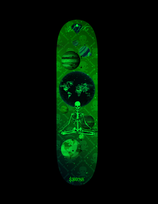 Bone Crypto Inspired Custom Skateboard