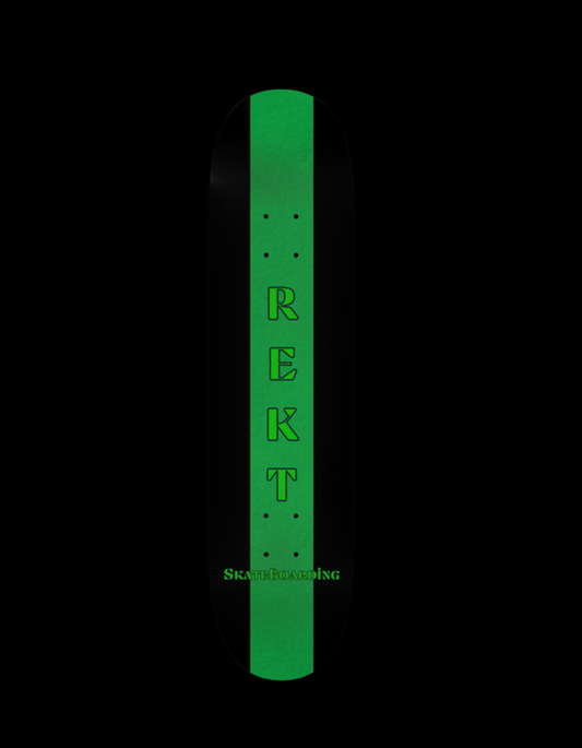 REKT Stripe Skateboard