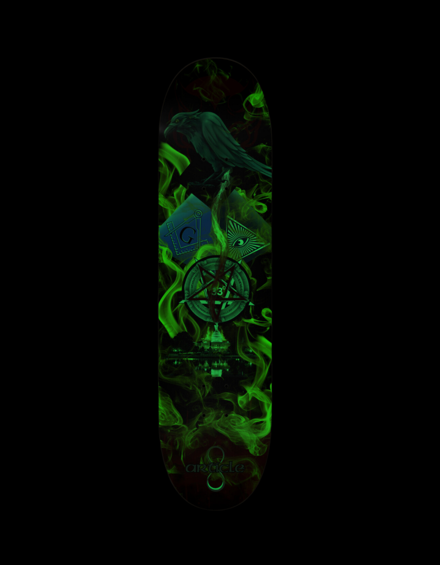 The Raven Article VIII Custom Skateboard