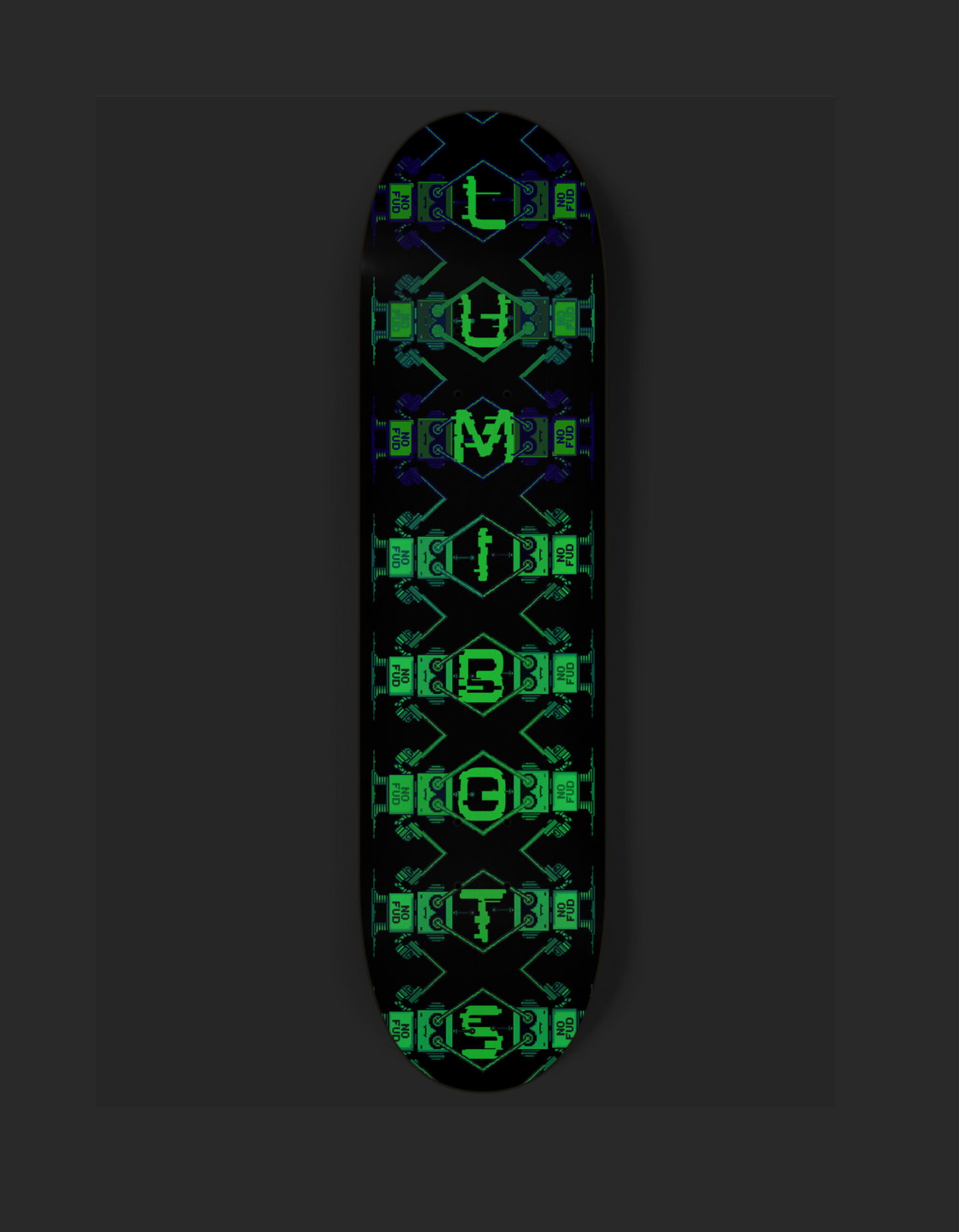 LumiBots No FUD Custom Skateboard