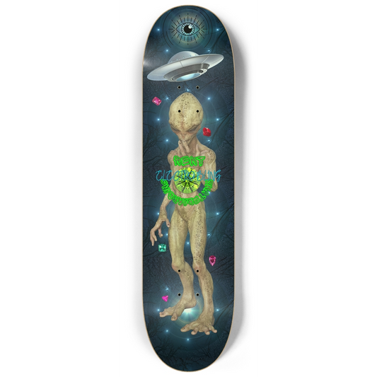 Alien Abduction Electro Bling Skateboard