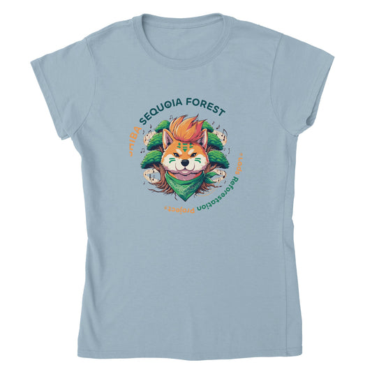 Shiba Sequoia Forest Classic Womens Crewneck T-shirt