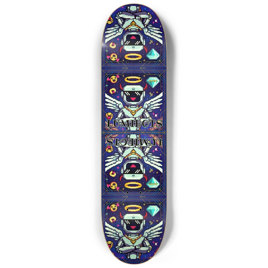 Lumibots Angel Wings Custom Skateboard