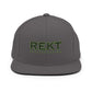 REKT Skateboarding Snapback Flat Brim Hat