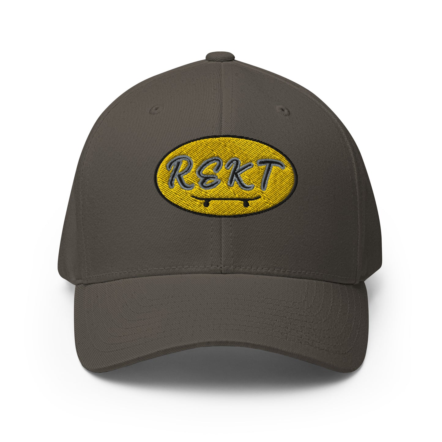 REKT Skateboarding Yellow Label Structured Twill Flexfit Cap