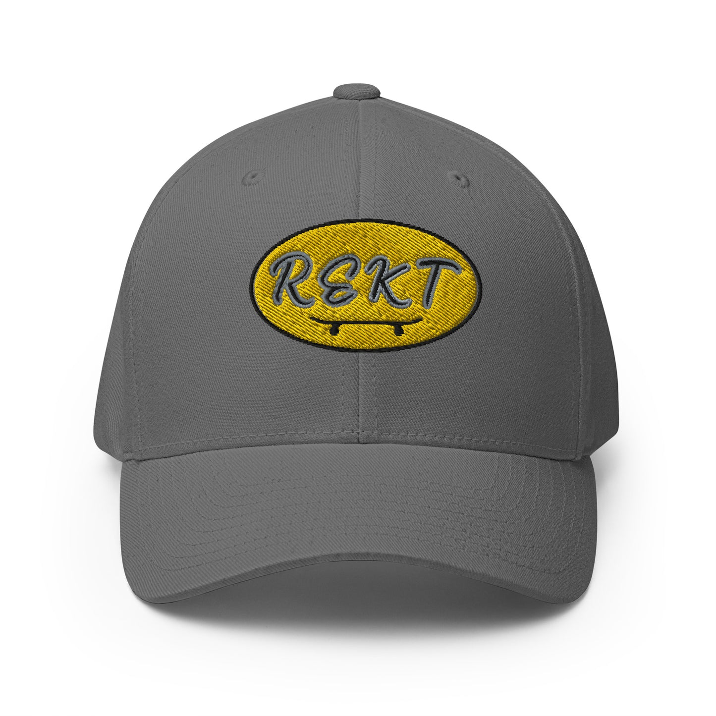 REKT Skateboarding Yellow Label Structured Twill Flexfit Cap