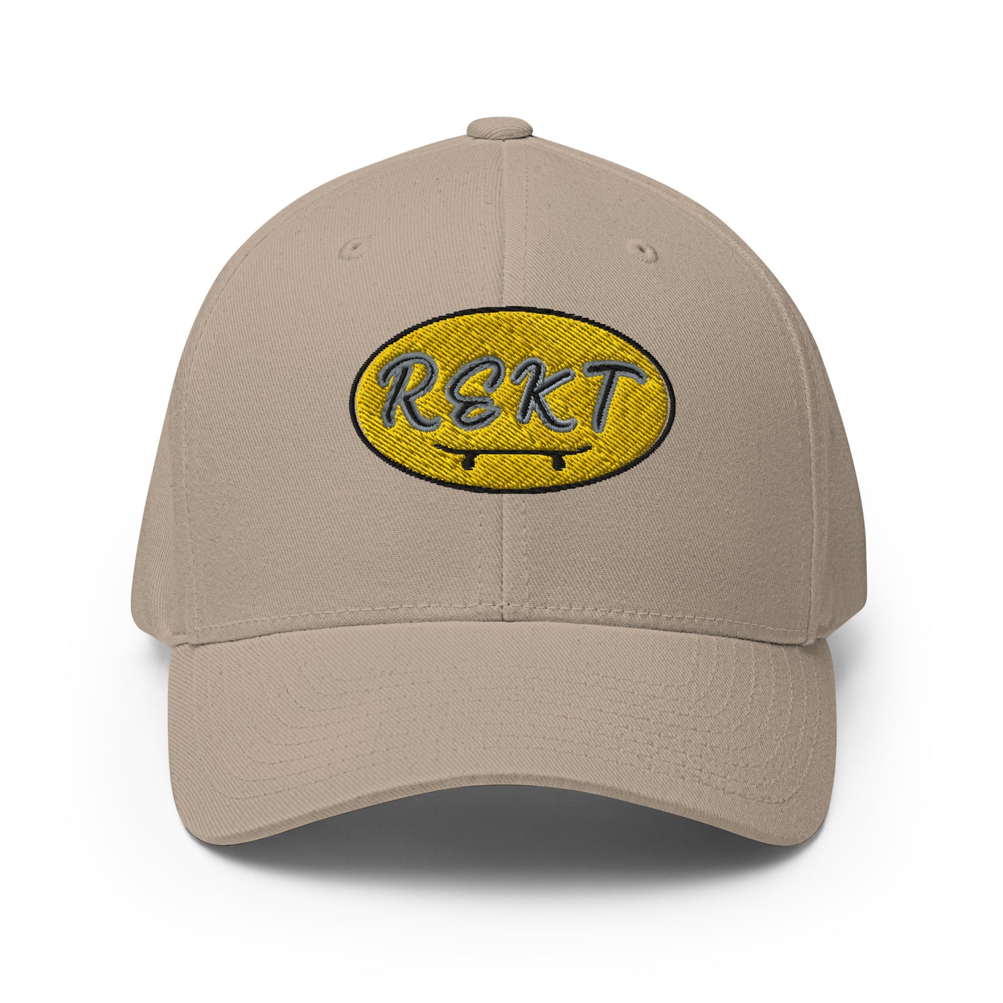 REKT Skateboarding Yellow Label Structured Twill Flexfit Cap