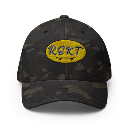 REKT Skateboarding Yellow Label Structured Twill Flexfit Cap