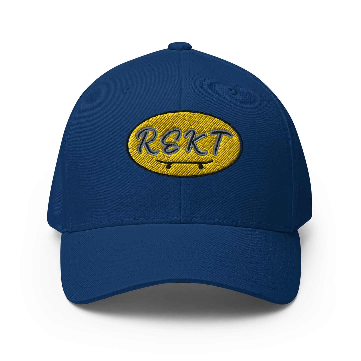 REKT Skateboarding Yellow Label Structured Twill Flexfit Cap