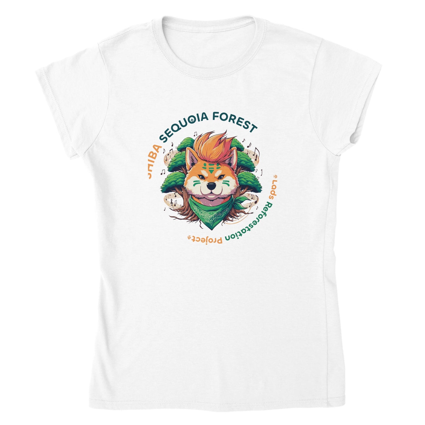 Shiba Sequoia Forest Classic Womens Crewneck T-shirt