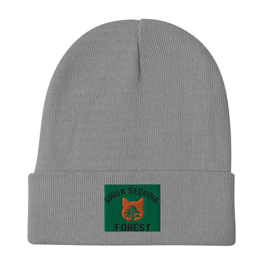 Shiba Sequoia Forest Embroidered Beanie