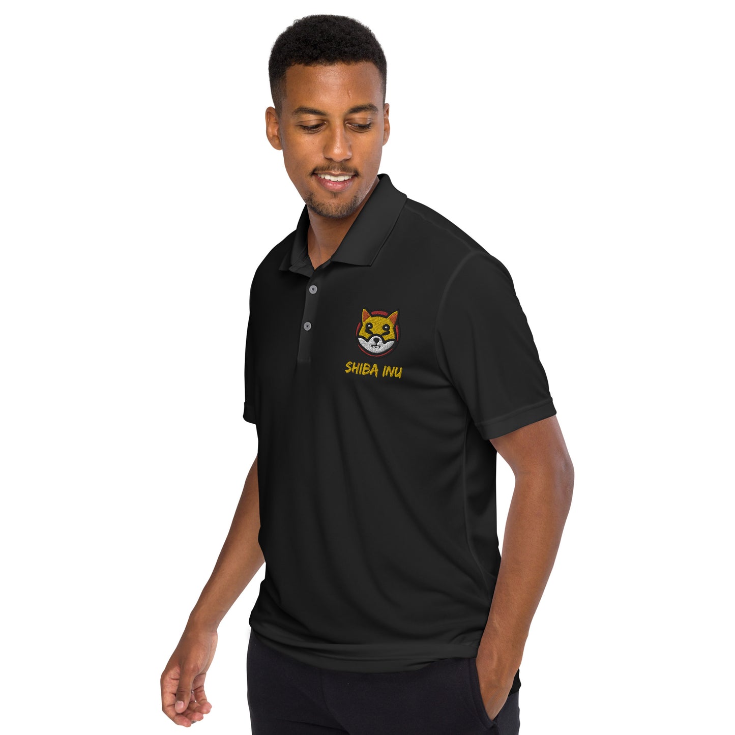 Adidas Shiba Inu Embroidered Performance Polo Shirt