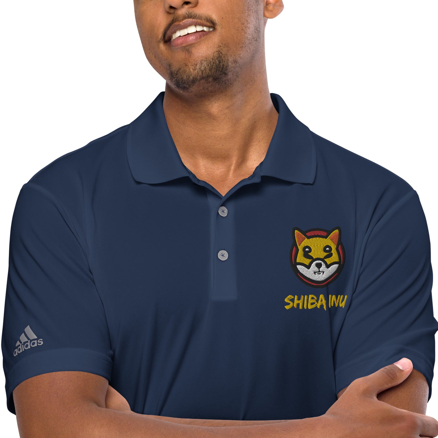 Adidas Shiba Inu Embroidered Performance Polo Shirt