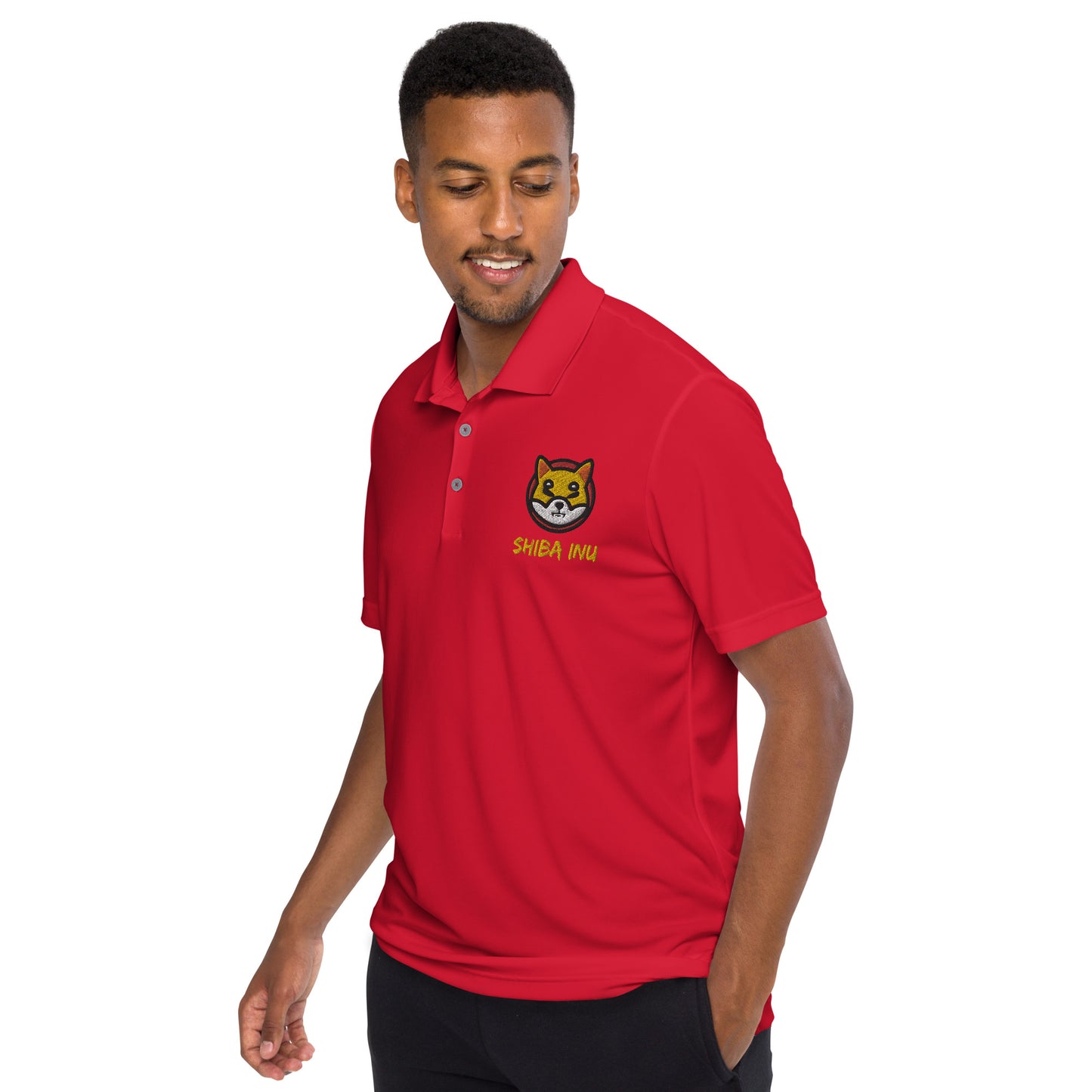 Adidas Shiba Inu Embroidered Performance Polo Shirt