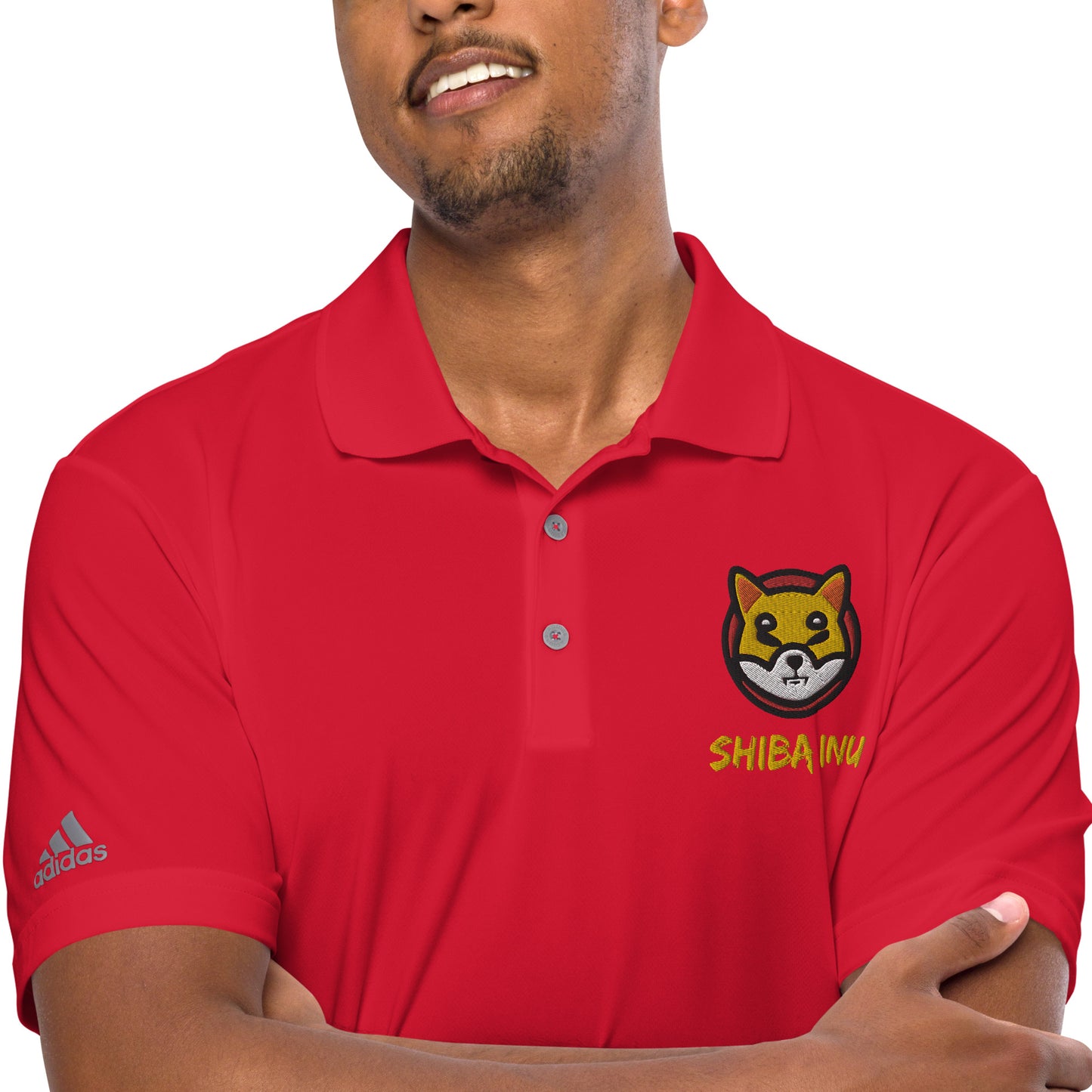 Adidas Shiba Inu Embroidered Performance Polo Shirt