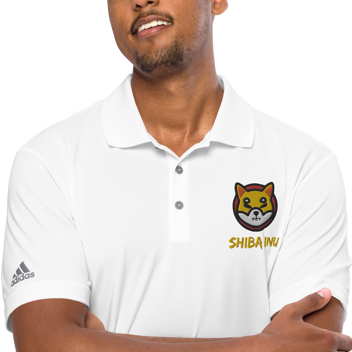 Adidas Shiba Inu Embroidered Performance Polo Shirt