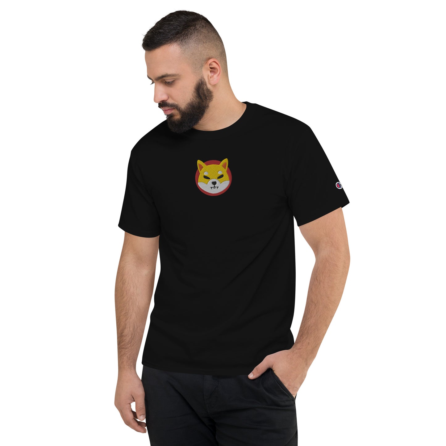 Champion Shiba Inu Embroidered T-Shirt by Champion