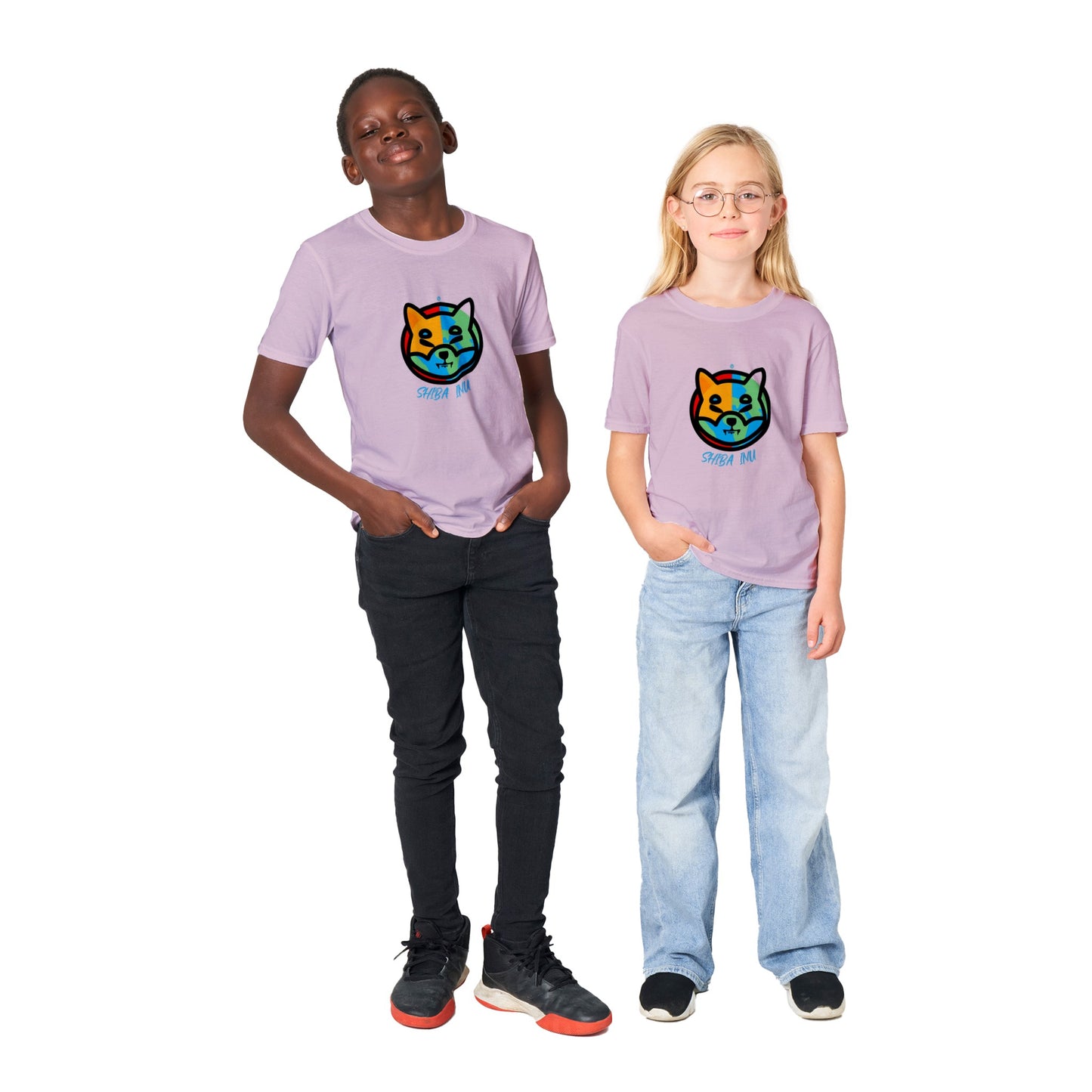 Shiba World Classic Kids Crewneck T-shirt