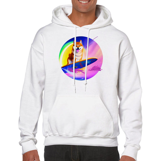 Shiba Bling Surf Classic Unisex Pullover Hoodie