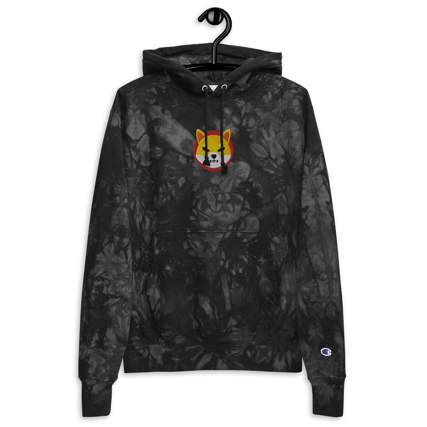 Champion Shiba Inu Embroidered Unisex tie-dye hoodie