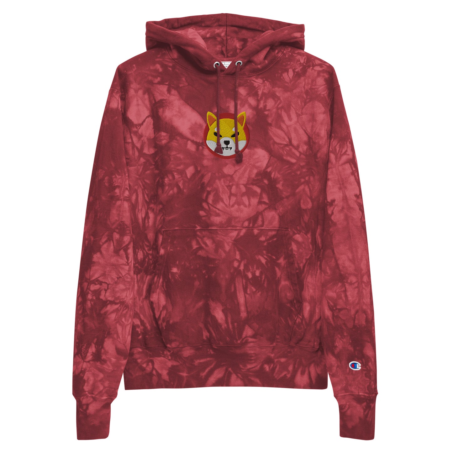 Champion Shiba Inu Embroidered Unisex tie-dye hoodie