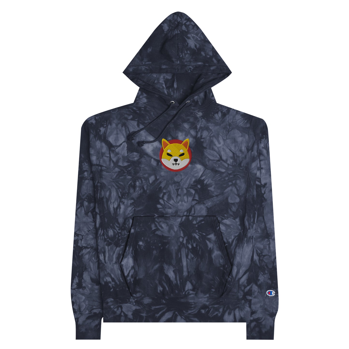 Champion Shiba Inu Embroidered Unisex tie-dye hoodie